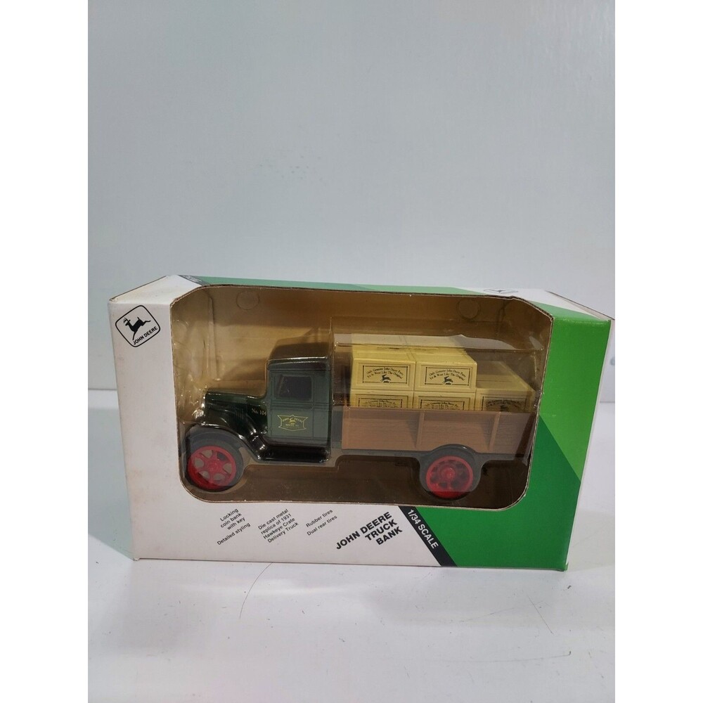 NIP Ertl 5687 Die Cast 1/34 Vintage John Deere Truck Coin Bank